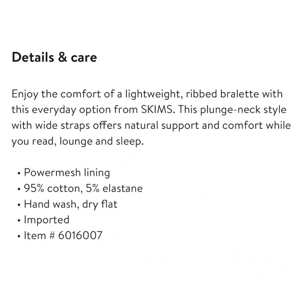 SKIMS stretch cotton
